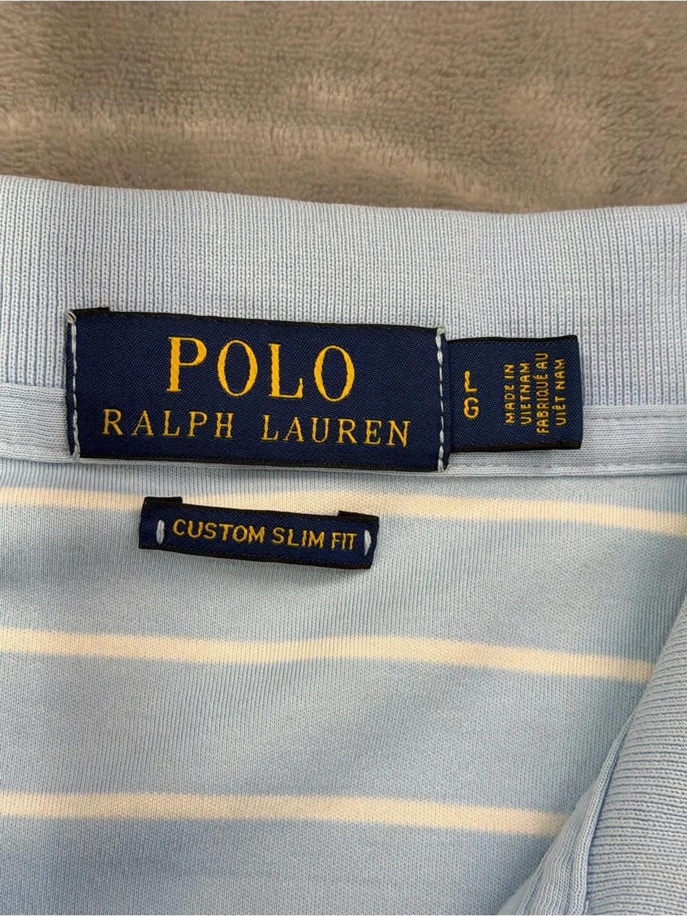 100%Cotton Ralph Lauren Light Blue Shirt Summer Guest Party Beach L